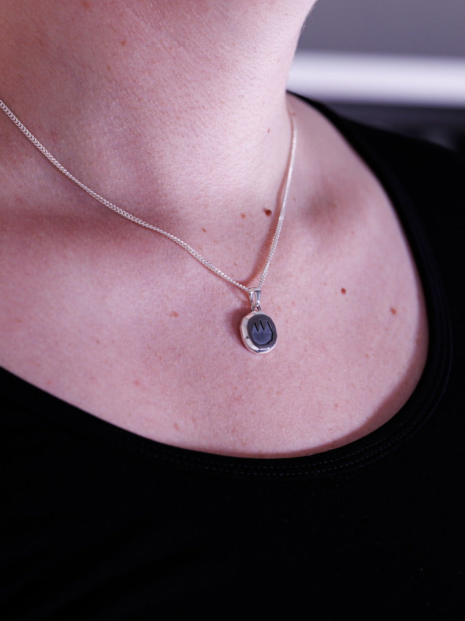 Fire Rune Pendant | BLACK