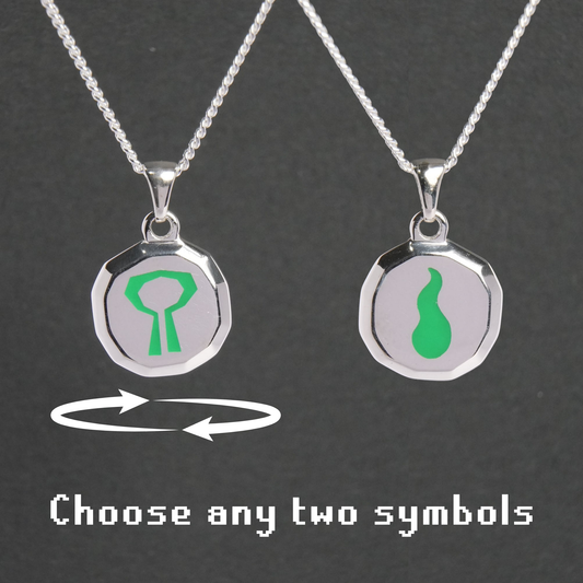 Custom Double Sided Rune Pendant